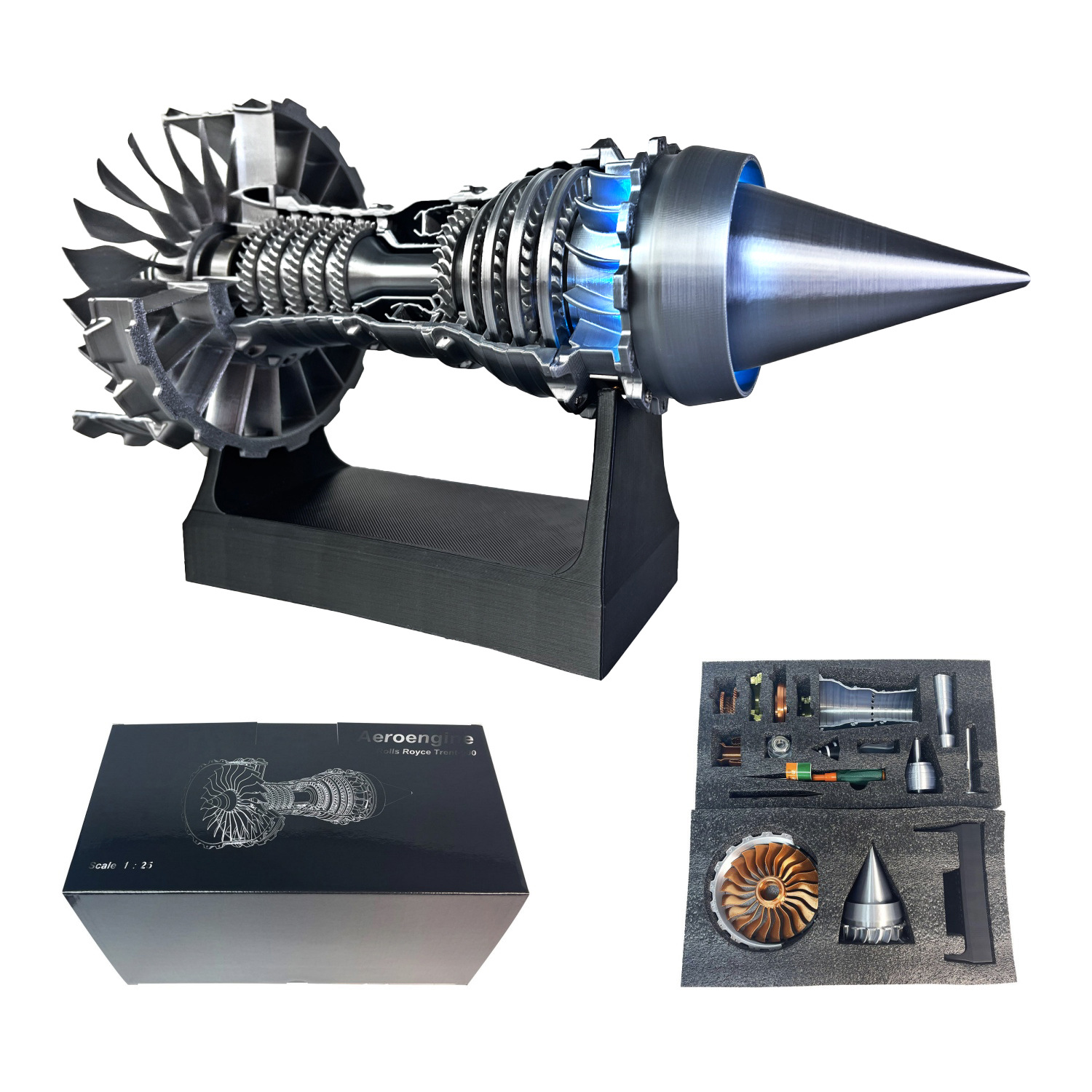 Model Kit Jet Engine - DIY 터보팬 제트 엔진 모델 항공기