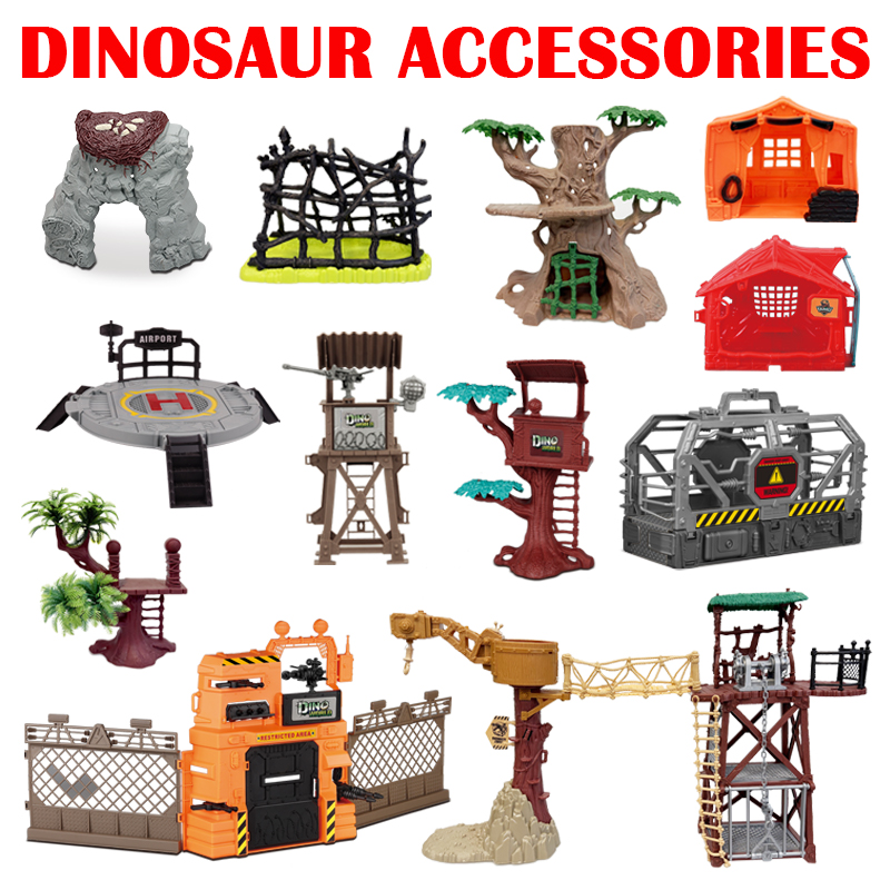 Model Kit Jurassic Park - DIY 공룡 쥬라기 월드 장면 장식