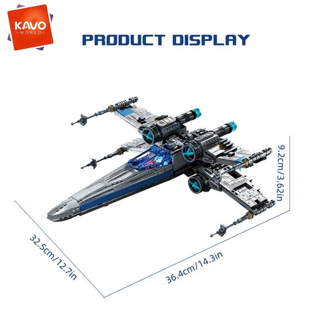 KAVOWORLD 1271피스 SF 우주 전투기 조립  - Model Kit X Wing 리뷰 및 가격