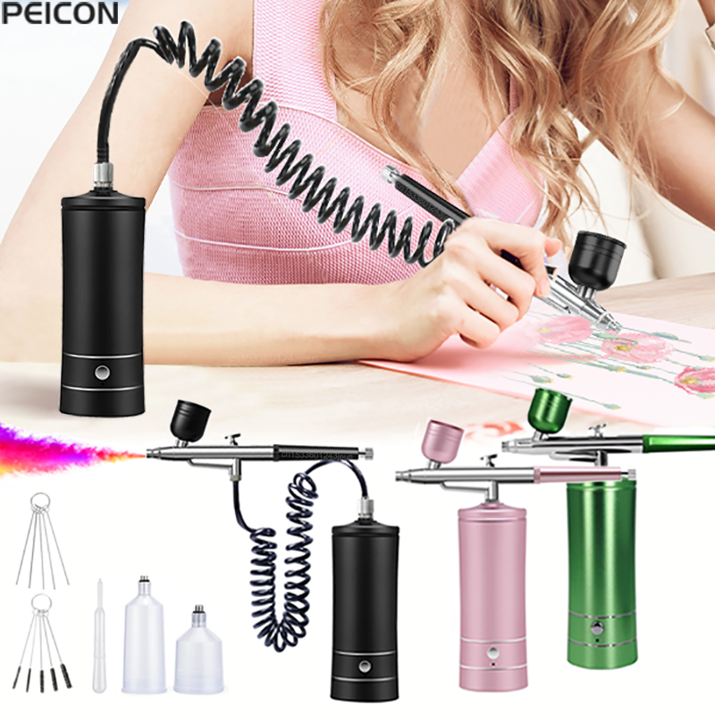에어 브러시 페인팅 에어 브러시 (압축기 포함) 페인트 - Airbrush Compressor Kit 리뷰 및 가격