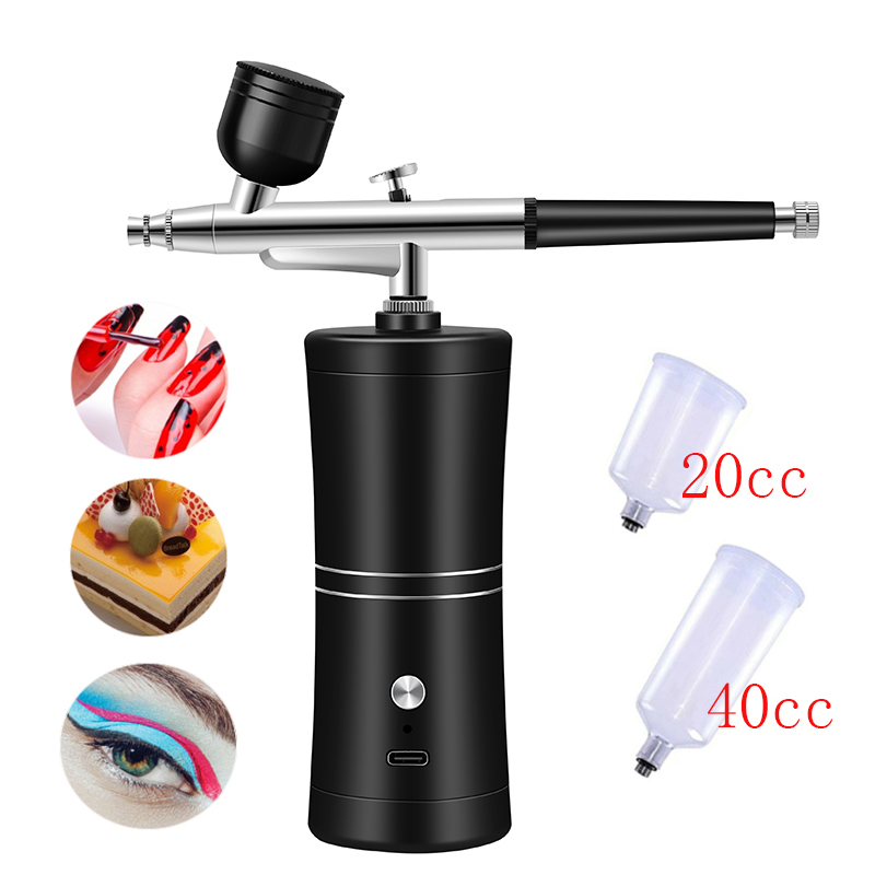 네일 아트 페인트 용 에어 브러시 압축기 네일 장식 케 - Airbrush Compressor Kit 리뷰 및 가격