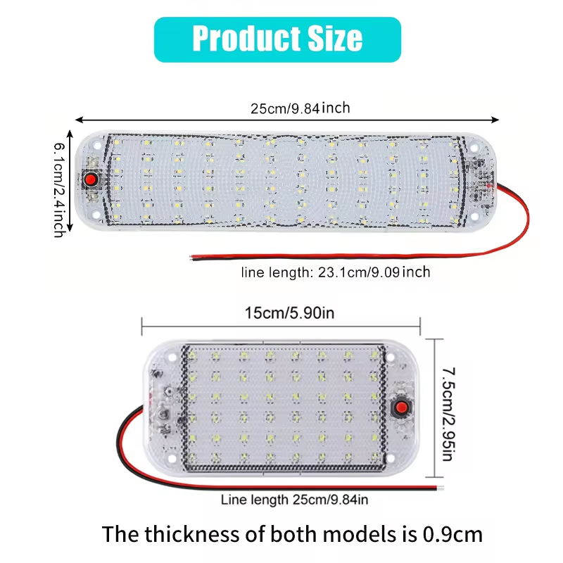 1개 차량용 실내 LED 라이트 바 (스위치 포함) 자 - Model Kit Ship 리뷰 및 가격