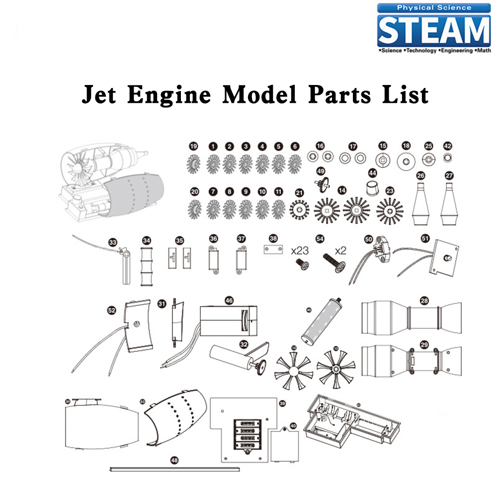 제트 항공기 엔진 모델, 에어로 엔진 터보팬, 기본 구 - Model Kit Jet Engine 리뷰 및 가격