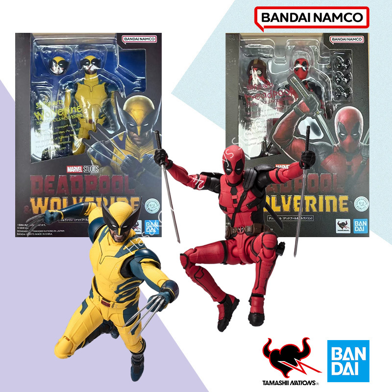 오리지널 박스 반다이 SHF 인 쇼크 마블 데드풀 &  - Model Kit Wolverine 리뷰 및 가격