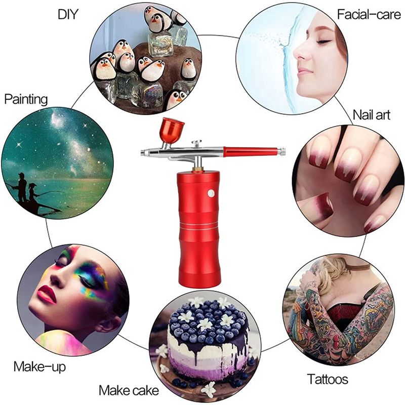 압축기가 포함된 휴대용 에어브러시 키트, 3개의 페인트 - Airbrush Compressor Kit 리뷰 및 가격