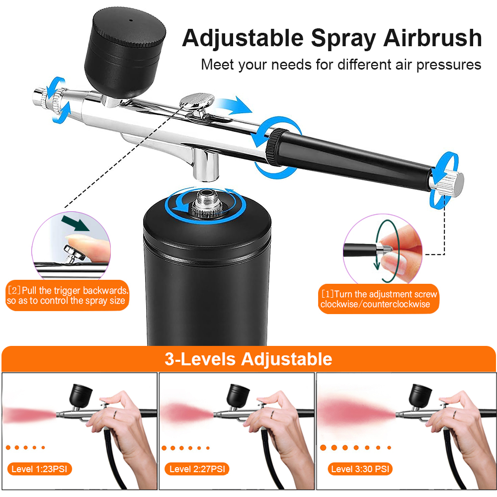 압축기가있는 에어 브러시 네일 손톱 용 압축기가있는 휴 - Airbrush Compressor Kit 리뷰 및 가격