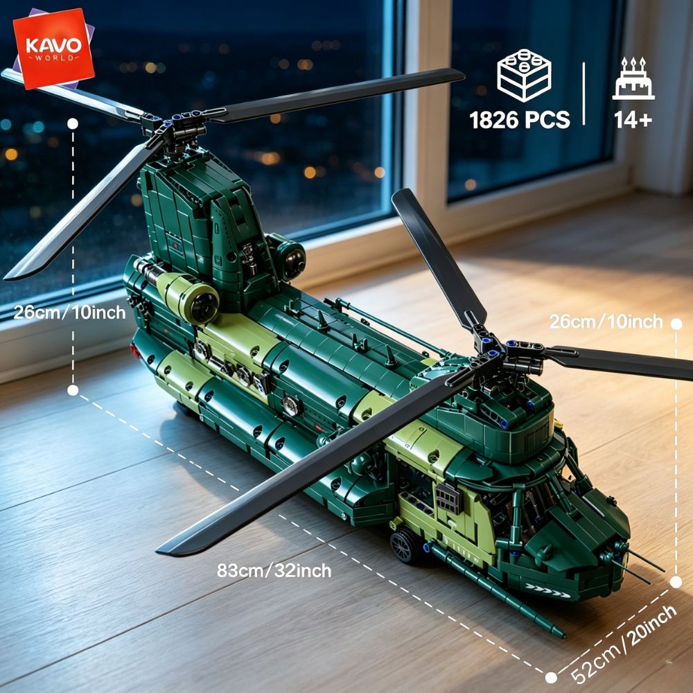 KAVOWORLD 1826피스 32인치 중량 수송 헬리 - Model Kit Levels 리뷰 및 가격
